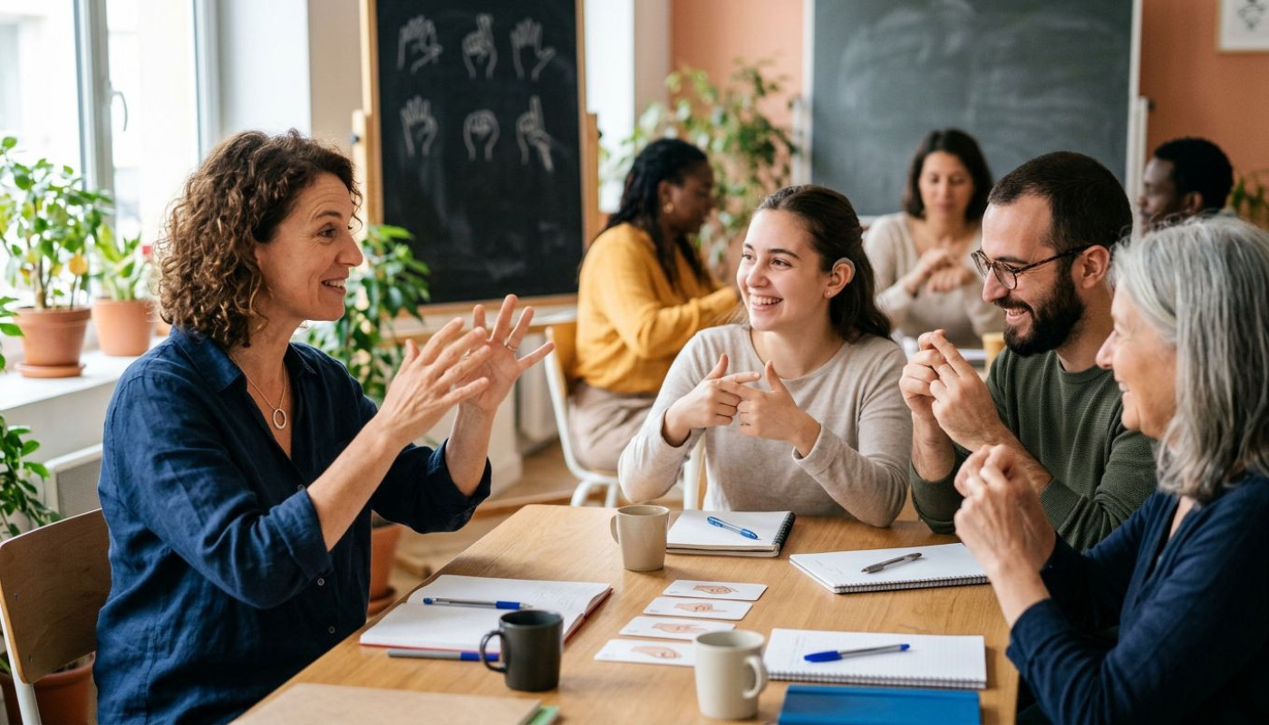 Comment la formation en langue des signes favorise-t-elle l'inclusion sociale ?